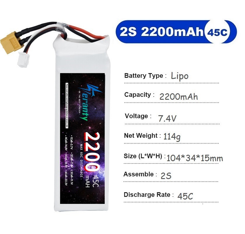 2PCS 7.4V Lipo 2S 배터리 1500mah/ - Drone Battery 4S 리뷰 및 가격